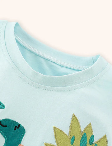 Dinosaur World Applique T-shirt